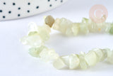 Bracelet élastique chips jade naturelle 50mm, x1 (G7080)