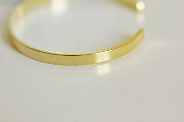 Bracelet jonc réglable laiton doré 16k 4mm-60mm, x1 (G0653)