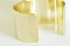 Bracelet manchette XXL réglable laiton doré 16k 40mm, x1 (G1329)