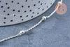 Bracelet satellite argent 925 massif 18cm, x1 (G8337)