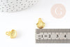 Breloque coquillage zamac doré 14mm ,Pendentif coquillage création bijoux x10 G1604