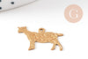 Breloque mouton laiton, breloques laiton brut , breloque bijoux,brebis, 20mm, x5 G4880
