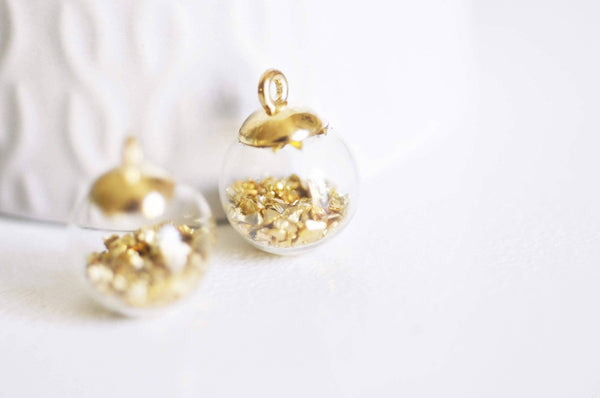 Bulle verre pour créations pendentif 14mm, x2 (G5369)