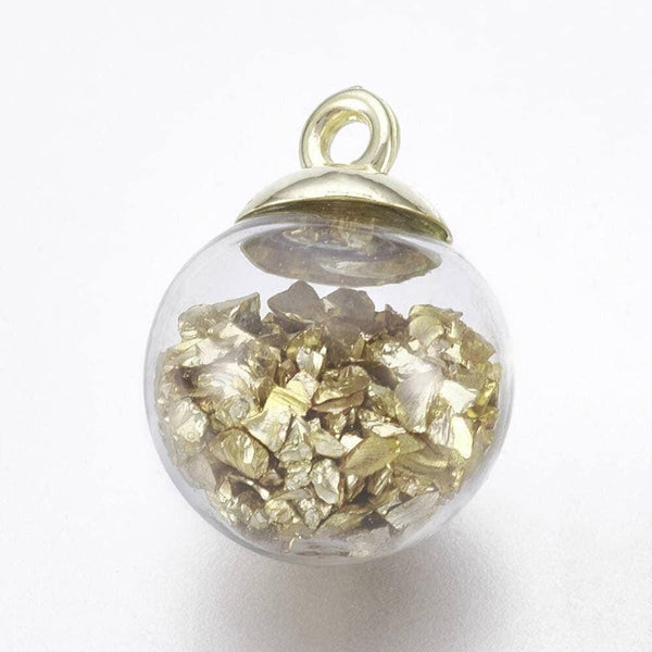 Bulle verre pour créations pendentif 16mm, x2 (G4156)