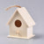 Cabane à oiseau en bois massif brut, nichoir maison pour oiseau à customiser,décoration jardin, 18.5cm, x1 G4890