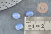 Cabochon agate violette, fournitures créatives, cabochon ovale, agate naturelle, pierre naturelle, cabochon Pierre,8 x 6mm, x1 G0450