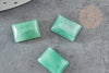 Cabochon aventurine verte,cabochon rectangle, aventurine naturelle,pierre naturelle, 10 x4mm, x1 G1144