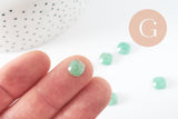 Cabochon carré aventurine naturelle 8x8mm, x1 (G9702)