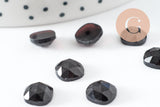 Cabochon carré obsidienne naturelle 8x8mm, x1 (G9700)
