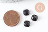 Cabochon carré obsidienne naturelle 8x8mm, x1 (G9700)
