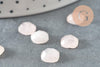 Cabochon carré quartz rose naturel 8x8mm, x1 (G9682)
