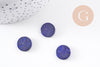 Cabochon disque rond bleu lapis lazulis naturel 15mm, x1 (G10214)