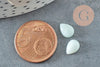 Cabochon goutte amazonite naturelle 6x8mm,x1 (G8369)