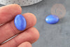 Cabochon jade bleu roi, bleu marine cabochon ovale, pierre dôme,jade naturel,18 x13mm,cabochon pierre, x1 G2022