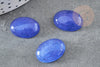 Cabochon jade bleu roi, bleu marine cabochon ovale, pierre dôme,jade naturel,18 x13mm,cabochon pierre, x1 G2022