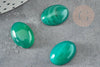 Cabochon ovale agate naturelle vert 18x13mm, x1 (G1972)