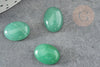 Cabochon ovale aventurine verte naturelle 14 x10mm, x1 (G2241)