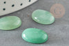 Cabochon ovale aventurine verte naturelle 16 x12mm, x1 (G1561)