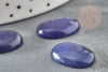 Cabochon ovale jade naturel bleu marine 18 x13mm, x1 (G2924)
