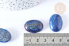 Cabochon ovale jaspe ondulé bleu foncé 25mm, x1 (G7652)