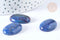 Cabochon ovale jaspe ondulé bleu foncé 25mm, x1 (G7652)