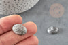 Cabochon ovale jaspe zebra naturel 13x18mm, x1 (G5050)