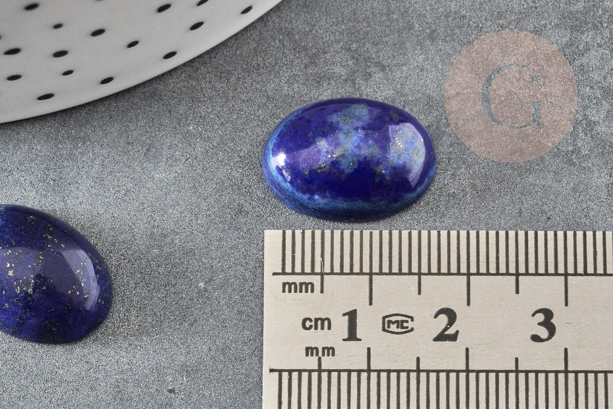 Cabochon ovale lapis lazuli naturel 18x13mm, x1 G8673