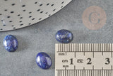 Cabochon ovale lapis lazulis naturelle 10x8mm, x1 (G1720)