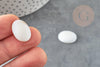 Cabochon ovale nacre blanche naturelle 16mm, x1 (G1964)