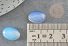 Cabochon ovale opalite blanche 14x10mm, x1 (G1564)