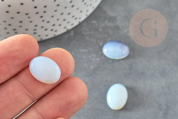 Cabochon ovale opalite ovale 16x12mm, x1 (G8539)