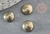 Cabochon pyrite grise naturelle 10mm, x1 (G0217)