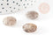 Cabochon quartz rutile à facettes, cabochon rond, Quartz rutile naturel,pierre naturelle, cabochon pierre, 14.5mm, x1 G2263