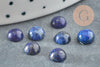 Cabochon rond Lapis Lazulis naturel 6mm, x1 (G0176)