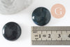 Cabochon rond agate mousse verte 20mm, x1 (G9622)