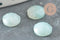 Cabochon rond amazonite bleue naturelle à facettes 8mm, x1 (G5638)