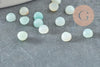 Cabochon rond amazonite naturelle 4mm, x1 (G4225)