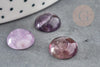 Cabochon rond amethyste naturelle 12mm, x1 (G1778)