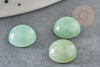 Cabochon rond aventurine verte naturelle, 10mm, x1 (G0317)