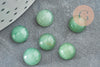Cabochon rond aventurine verte naturelle 8mm, x1 (G2686)