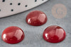 Cabochon rond cornaline naturelle orange 12mm, x1 (G2225)