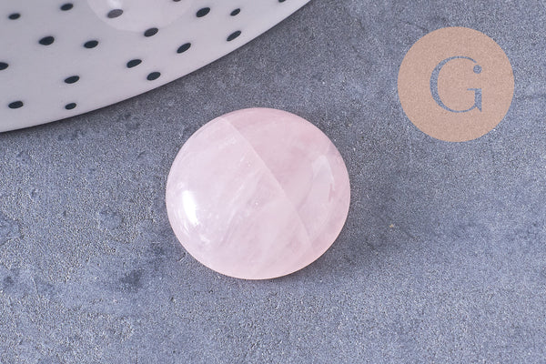 Cabochon rond dôme pierre naturelle et de synthèse 18mm, x1 (G10711)