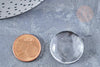 Cabochon rond en Plexiglas transparent 22m, x1 (G8198)