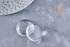 Cabochon rond en Plexiglas transparent 22m, x1 (G8198)
