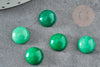 Cabochon rond jade naturel vert 10mm, x1 (G1670)