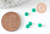 Cabochon rond jade naturel vert 4mm, x1 (G9950)