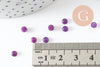 Cabochon rond jade naturel violet foncé 4mm, x1 (G9947)