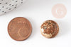 Cabochon rond jaspe paysage naturel 16mm, x1 (G2431)