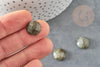 Cabochon rond labradorite naturelle à facettes 14.5mm, x1 (G2264)