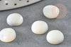 Cabochon rond nacre blanche naturelle 10mm, x1 (G2751)